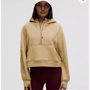 🤎 NWT - Lululemon Scuba Oversized half-Zip Hoodie Waist Length